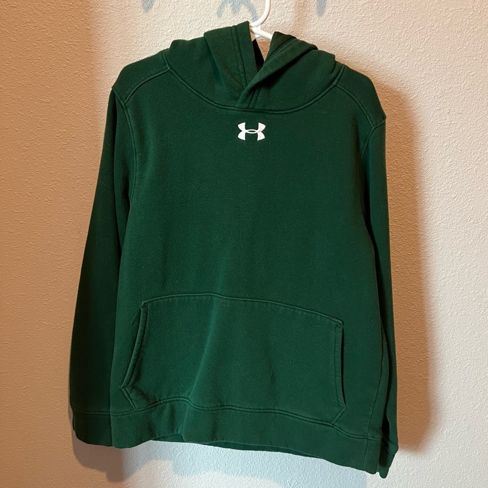 Under Armour size youth s green pullover fleece hoodie